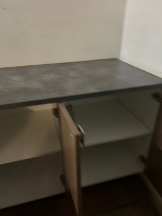 Mueble de cocina madera y metal 4 modulos