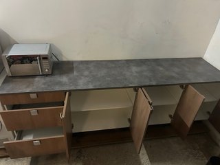 Mueble de cocina madera y metal 4 modulos