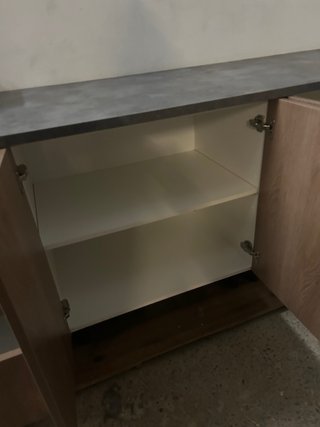 Mueble de cocina madera y metal 4 modulos