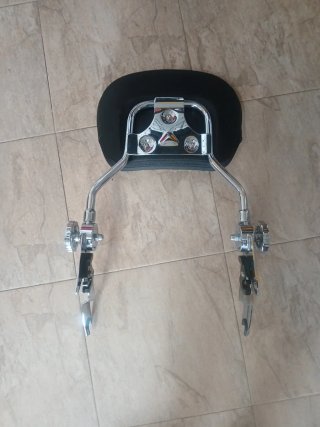 Respaldo Moto Touring Cromado
