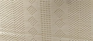 Colcha de crochet artesanal blanca