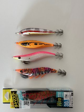 Señuelos de pesca para calamares (5 unidades)