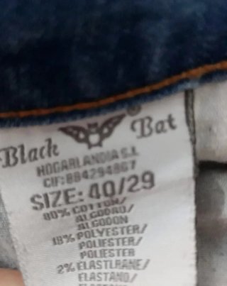 Vaqueros Black Bat Mujer Azul