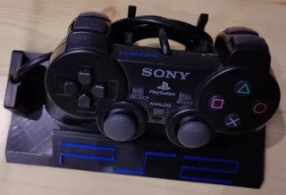 Soporte Mando PS2 PlayStation 2 Negro