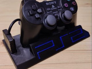 Soporte Mando PS2 PlayStation 2 Negro