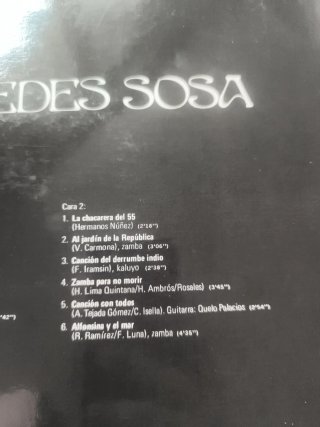 Mercedes Sosa Disco de Oro Vinilo
