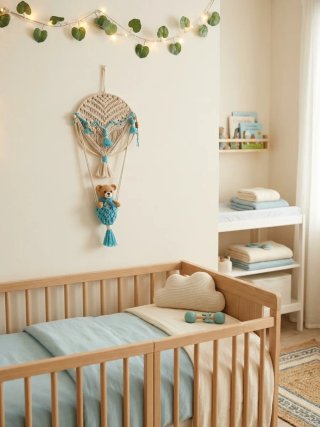 Decoración Macramé Habitación Bebé