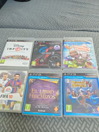 Pack 6 Juegos PS3: FIFA 10, Gran Turismo 5, Little