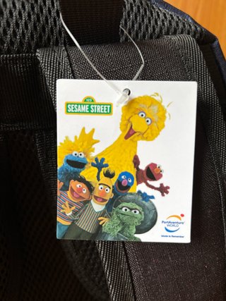 Mochila Oscar The Grouch-PortAventura NUEVA!
