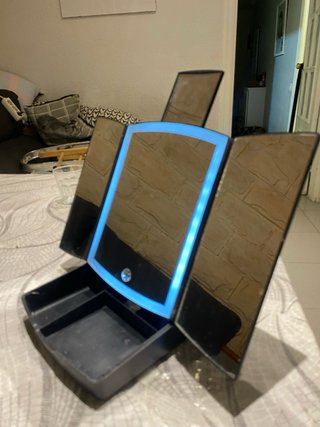 Espejo Tocador Plegable con Luces LED