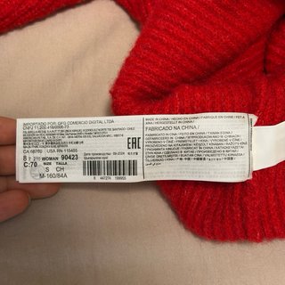 Jersey Mango cuello pico rojo