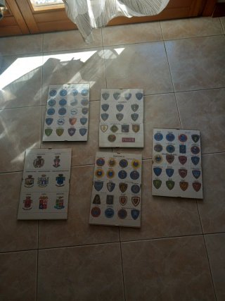 5 Quadretti Stemmi Polizia di Stato