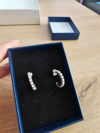 Pendientes Aro Plata con Circonitas claras