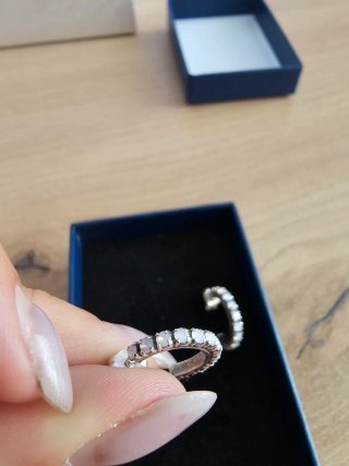 Pendientes Aro Plata con Circonitas claras
