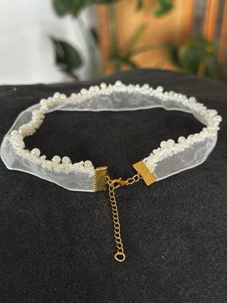 Gargantilla Perlitas Crema