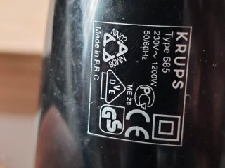 Secador de pelo Krups ProCare 1200W