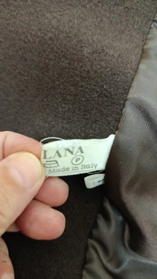 Cappotto lana vintage con collo pelliccia