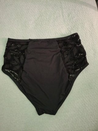 Slip bikini vita alta Tezenis nero taglia S.