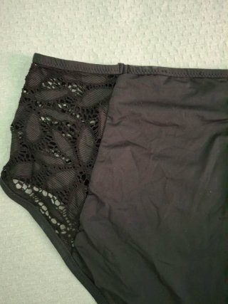 Slip bikini vita alta Tezenis nero taglia S.
