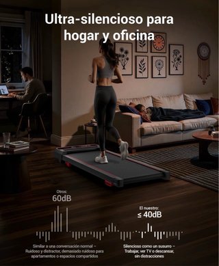 Cinta de correr/caminar con inclinación