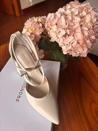 Zapatos de Novia Pronovias Blancos sin estrenar