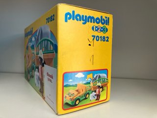 Playmobil 1.2.3 Zoo Camión y Rinoceronte 70182