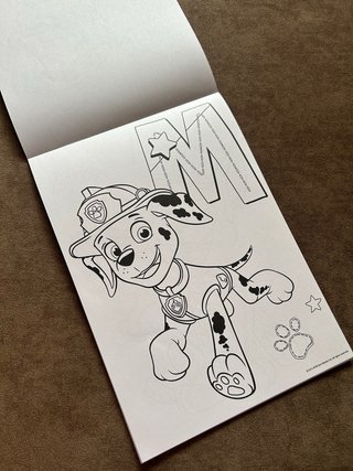 Blocco da colorare Paw Patrol + Stickers
