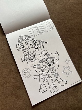 Blocco da colorare Paw Patrol + Stickers