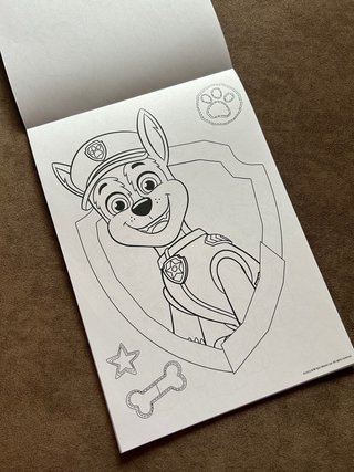 Blocco da colorare Paw Patrol + Stickers