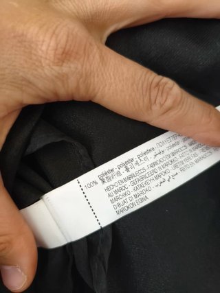Blusa Zara Transparente Lazada Negra XS Nueva