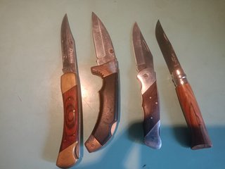 Coltelli serramanico legno e metallo
