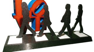 Decorazione The Beatles Abbey Road 3D