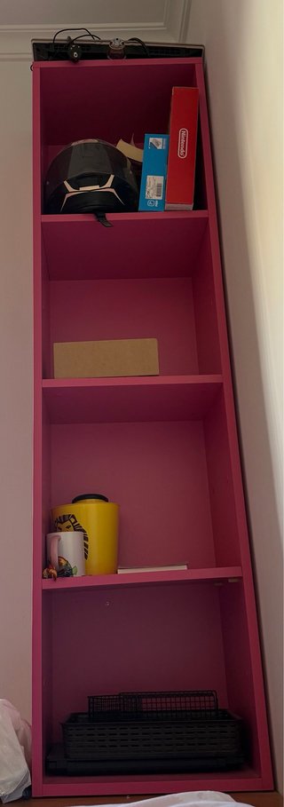 Estantería rosa