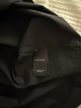 Camisa Balmain Paris Negra