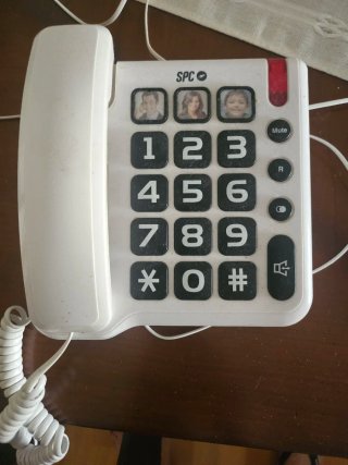 Teléfono fijo SPC blanco
