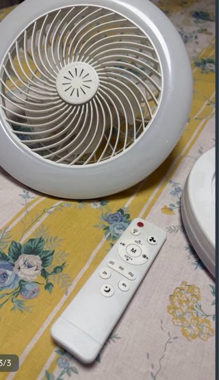 2 Ventiladores de techo con luz y mando