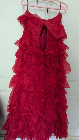 Vestido Fiesta Patricia Avendaño Rojo