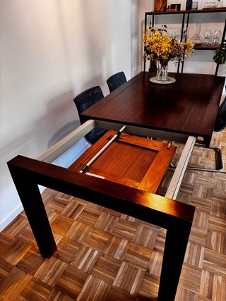 Mesa comedor Banak madera maciza extensible