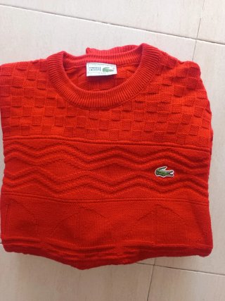 Jersey Lacoste Rojo Talla 6