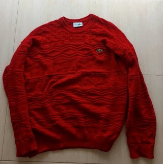 Jersey Lacoste Rojo Talla 6
