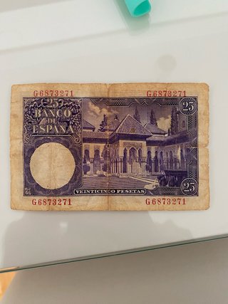Billete 25 Pesetas Banco de España