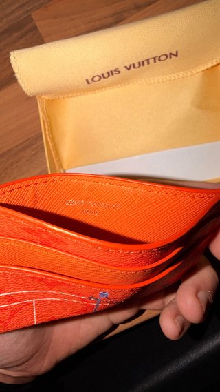 Tarjetero Louis Vuitton Tenis Naranja
