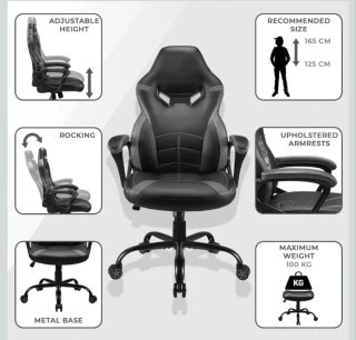 Silla Gaming Harry Potter Hogwarts Negra/Dorada