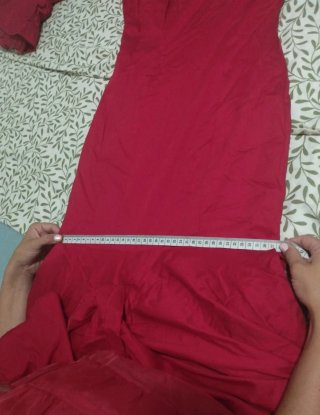 Traje Flamenca Diseño Rojo Talla 34