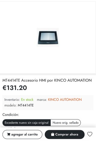 Pantalla Kinco MT4414TE