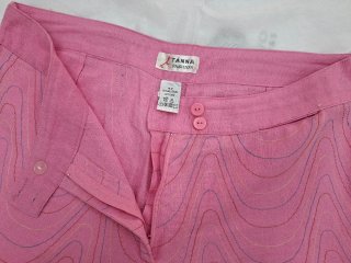 Pantalones anchos rosas