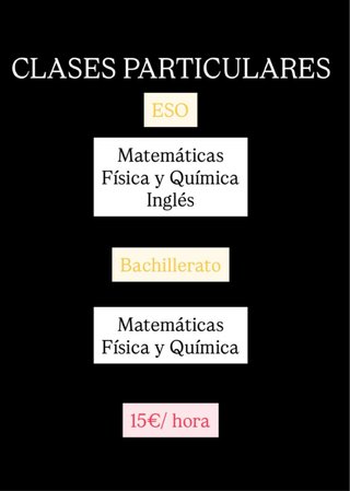 Clases particulares a domicilio Coslada y alred.