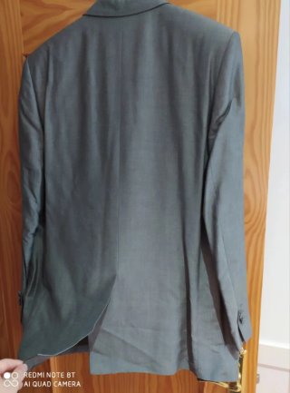 Chaqueta de traje gris hombre