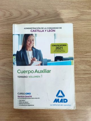 Libros Cuerpo Auxiliar de la Administración de CyL