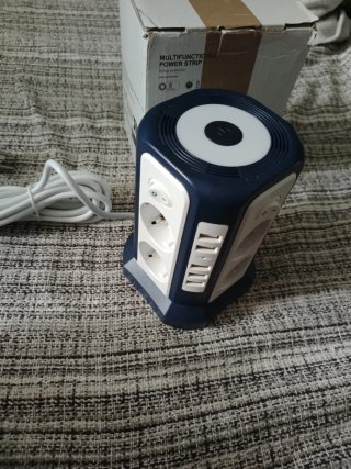 Ladron multifuncion 8 enchufes + USB